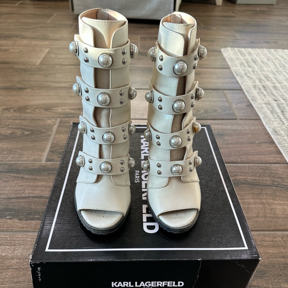 Karl Lagerfeld heels.